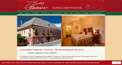 Desktop Screenshot of gasthof-braeuer.at