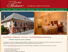 Tablet Screenshot of gasthof-braeuer.at